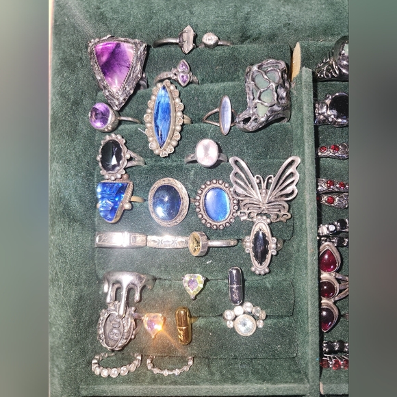 BMJ Bloodmilk EPJ Evil Pawn Jewelry Vintage Sterling Rings - Picture 2 of 5